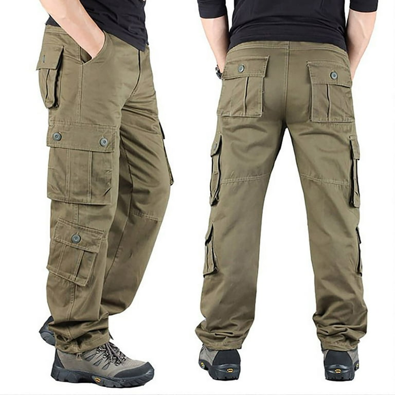 Clearance! Hontri Cargo Pants for Men Multi Pocket Cargo Clearance! Hontri Cargo Pants for Men Multi Pocket Cargo