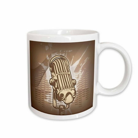 

3dRose Microphone Blast Ceramic Mug 15-ounce
