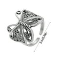 thumbnail image 5 of mtvxesu Bagues Tempérament Vent Froid Personnalité Rétro Hibou Creux Vente Ouverte, 5 of 5