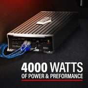 BOSS Audio Systems AR4000D Monoblock Amplifier - 4000 Watt Amp, Class D Car Audio Amp, 1 Ohm Stable, Mosfet Power Supply