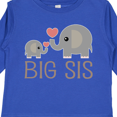 thumbnail image 4 of Inktastic Big Sis Elephant Girls Long Sleeve Toddler T-Shirt, 4 of 5