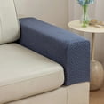 thumbnail image 2 of Tyeign Checkered Elastic Sofa Armrest Cover, Thickened Anti-Dirt Grid Fabric Protector, Universal Fit Square Round Couch Arms, Machine Washable Slip-Resistant Furniture Guard, 1 Sofa Armrest Towel, 2 of 5