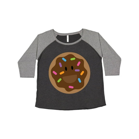 Inktastic Chocolate Doughnut Women's Plus Size T-Shirt