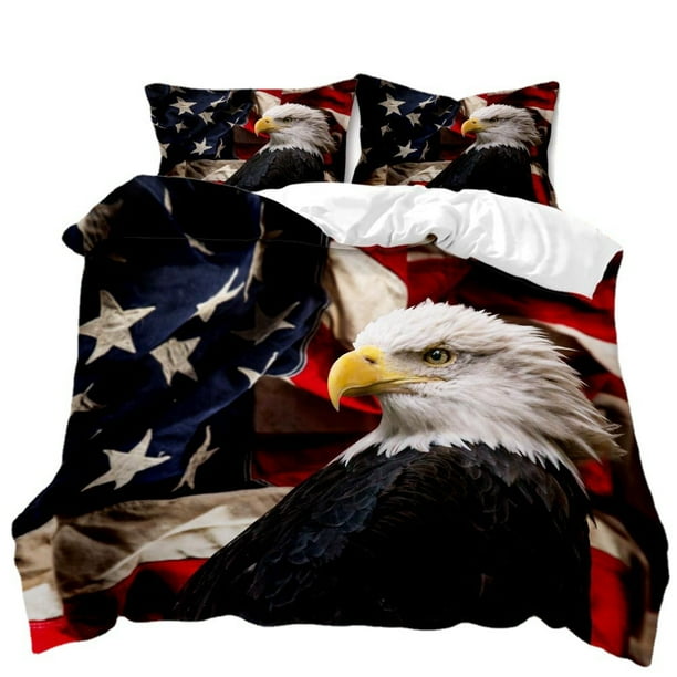 American Flag Comforter Eagle Room Decorative Comforter Set Soft