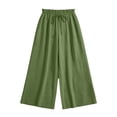 thumbnail image 4 of Iyufng Plus Size Women's Wide Leg Casual Pants Tie Waist Loose Fit Pants, 4 of 6