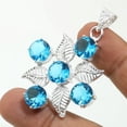 thumbnail image 2 of London Blue Topaz Gemstone Handmade Fashion Ethnic Pendant Jewelry 2.3" SA 936, 2 of 2