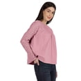 thumbnail image 2 of Moomaya Victorian Style Lace Top For Women Long Sleeves Casual Plain Tunic, 2 of 7