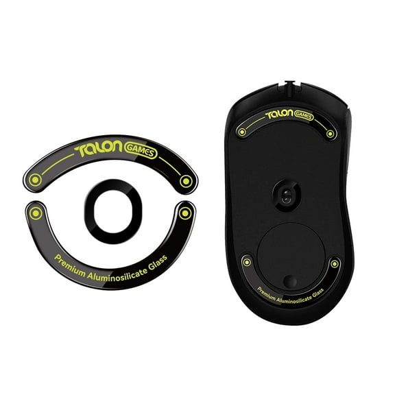 TALONGAMES Glass Mouse Feet Glass Skates For Logitech G403,G603,G703 Wireless Mouse, Black