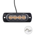 thumbnail image 2 of 4 Piezas Luces Estroboscópicas de Advertencia, Luces Estroboscópicas de Emergencia LED para Coche, Luces Intermitentes de 12-24 V con Chip Inteligente y 4 Cuentas LED Resaltadas, Amarillo, 2 of 5