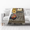 thumbnail image 4 of Rooster Blanket Chicken Hen Throw Blankets Plush Cozy Flannel Fleece Ultra Soft Fuzzy Farm Sunflower Party Blanket Animal Gifts for Girls Women Men Boy Kids Adult 50"X40", 4 of 6