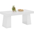 thumbnail image 7 of Tribesigns 55“ Dining Table for 4-6, Rectangular Wooden Dining Room Table, Kitchen Dinner Table, White, 7 of 7