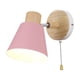 thumbnail image 2 of Aplique de pared moderno y sencillo con interruptor de cordón, decorativo y ajustable. Rosado, 2 of 9