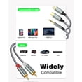 thumbnail image 2 of Cable adaptador de audio auxiliar Apitiong Lightning a RCA de 2,3 m, 2 of 7