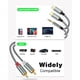 thumbnail image 2 of Adaptador auxiliar de audio Lightning a RCA, cable de 3,3 m de ancho, 2 of 7