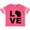 Football Pink and White, variant on Inktastic Love Wisconsin Boys or Girls Toddler T-Shirt