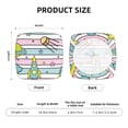 thumbnail image 5 of Honeii Space Doodle Print Square Cushion Cover with Elastic Band & Ties,Sofa Cushion Covers,Furniture Protector for Living Room,Washable Sofa Seat Slipcover-Two Pieces, 5 of 7