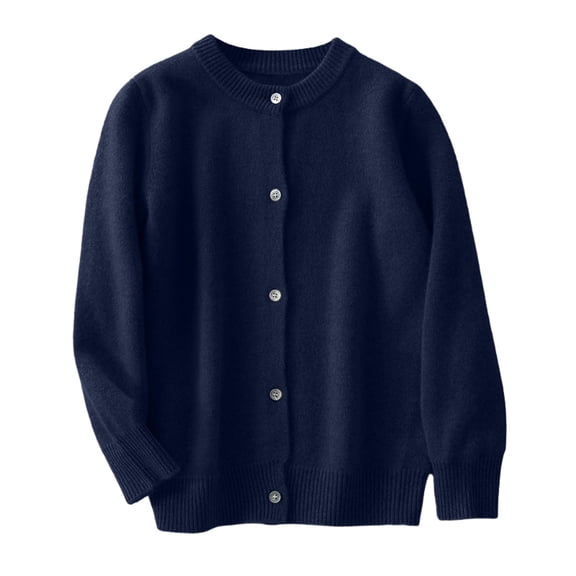 Mercatoo Toddler Boys Girls Cardigan Sweater Autumn/Winter Solid Color Knitted Birthday School