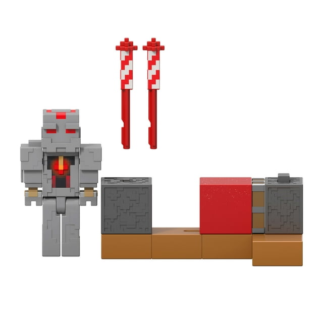 Minecraft Protector’s Firework Launcher Action Figure & Accessories Set, 3.25-inch Scale Collectible
