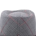 thumbnail image 6 of Unisex Classic Vintage Retro Fedora Hat with Black Band Fashion Casual Jazz Plaid Cap, 6 of 8