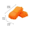 thumbnail image 2 of Home Supplies Kezqiaxn Microfiber Car Wash Sponge-Non-Scratch Wash Mitt-Two Sided Chenille Microfiber Wash Sponge-Microfiber Mitt for Cars Trucks Boats Orange, 2 of 4