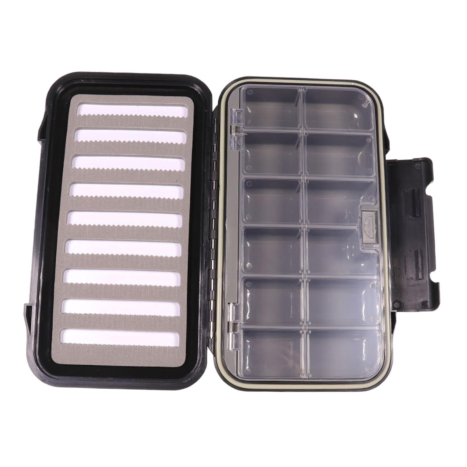 figatia Fly Fishing Tackle Box Multiuse with Grids Compartments Lightweight Lure Box