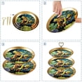 thumbnail image 4 of Frog Plastic Discs Iron Pillars Dessert Table Storage Stand Necklace Holder 32cm/12.5in Height Plates 21cm/24cm/27cm, 4 of 6