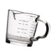 thumbnail image 5 of Jarra de crema de vidrio, taza medidora de espresso, vaso de de espresso grueso multiusos, boquillas dobles, jarra triple de medición para té Sunnimix Tazas medidoras de espresso, 5 of 8