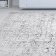 thumbnail image 6 of BNM Distressed Medallion Indoor Area Rug, 5'7" x 8'9", Charcoal, 6 of 6