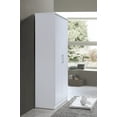 thumbnail image 4 of Hodedah 2-Door Wardrobe with 4-Shelves, White, 4 of 6