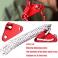 thumbnail image 4 of Ajustador de cordón de aleación de aluminio, tensores de tienda, ajustador de cuerda para tienda de campaña, senderismo y acampada, 4 of 8