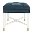 thumbnail image 5 of SAFAVIEH Rory Contemporary Modern Glam Tufted Bench, Navy/White, 5 of 10