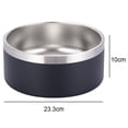 thumbnail image 2 of 100 oz Extra Large Insulated Dog Water Bowl | Stainless Steel Pet Bowl |Non-Slip Rubber Base, 2 of 5