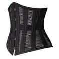 thumbnail image 2 of Shaperx 26 Corsé De Malla Transpirable Con Huesos De Acero Doble Faja De Entrenamiento De Cintura Resistente Sz1996-Negro-Xl, 2 of 5