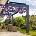 thumbnail image 4 of Qocolhg 1.5x3Ft American Bunting Flag 4th of July Stars Bunting Banner Patriotic Decorations Pleated Half Fan Flags Decor Outdoor Outside Porch Garden Window Independence Memorial Veterans Day, 4 of 8