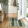 thumbnail image 2 of ODIKA Farmhouse Rows Symmetrical Layout Hardwood Watercolor Forest Non-Slip Low Profile for Hallway, Study Room, Playroom, 2 of 7