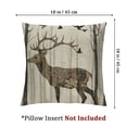 thumbnail image 4 of HGOD Design Fashion Deer Sofa Bed Home Decoration Pillow Case Forest Deer and Bird Art Cushion Cover Cotton 1 set of 2, various sizes, 4 of 7
