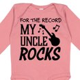 thumbnail image 4 of Inktastic For the Record, My Uncle Rocks Boys or Girls Long Sleeve Baby Bodysuit, 4 of 5
