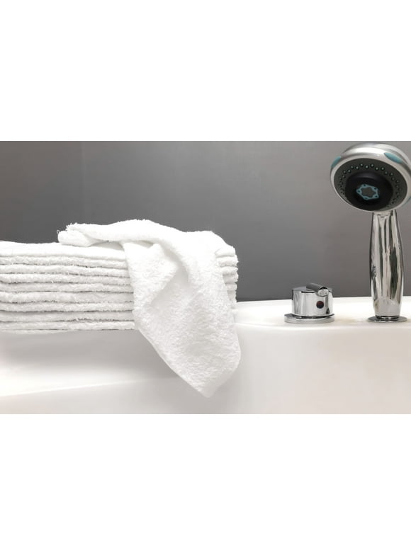 Mainstays Cotton Washcloth Bundle Collection, 18 Pack, White