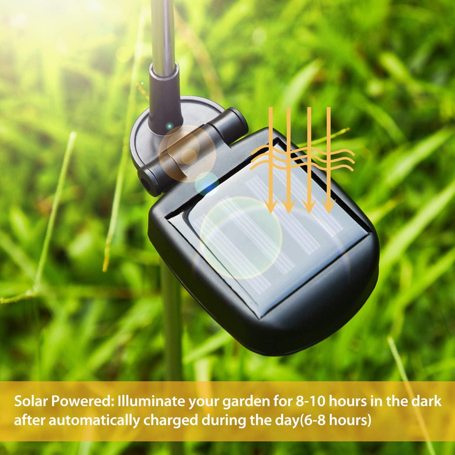 Solar Garden Lights, 3 Pack Solar Garden Stake Light, Multi-color Changing Solar Powered Decorative Landscape Lighting Hummingbird Butterfly Dragonfly for Outdoor Path, Yard, Lawn, Patio