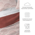 thumbnail image 5 of Noble Linens Terracotta 3 Piece Scallop Reversible Microfiber Quilt Set, Twin / Twin XL, 5 of 8