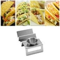 thumbnail image 4 of Stainless Steel Taco Holder Stand Taco Tray Hot Dog Holder Taco Rack W Shape for 2 Compartments, 4 of 8