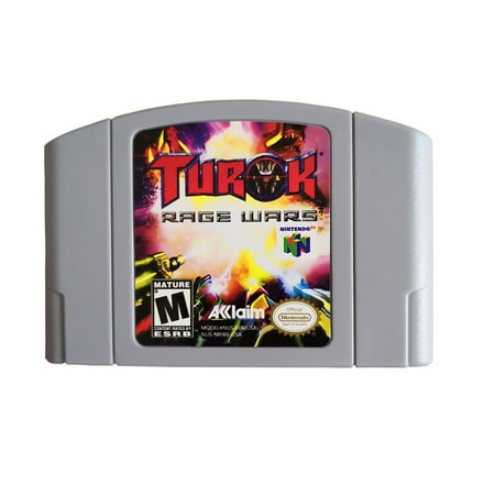 Turok Rage Wars Video Games Cartridge Card for N 64 Us Version