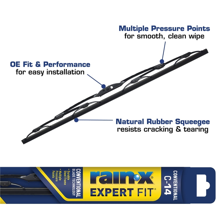 Rain-X Expert Fit Conventional Windshield Wiper Blade C-14 860014
