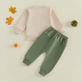 thumbnail image 5 of Futezty Baby Boy Fall Clothes Set Long Sleeve Tractor Pumpkins Print Sweatshirt Pants 3 6 12 18 24 Months 3T Halloween Toddler Infant Outfits, 5 of 6