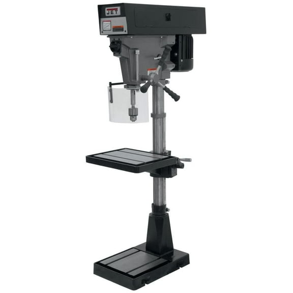 Jet 1 Motor HP Floor Drill Press, Belt Drive Type, 15" Swing, 115/230 Voltage