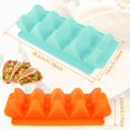 thumbnail image 2 of 2Pcs Taco Holder Stands with 4 Slots Food Grade Silicone Taco Rack Heat Resistance Taco Trays Dishwasher Safe, 2 of 8