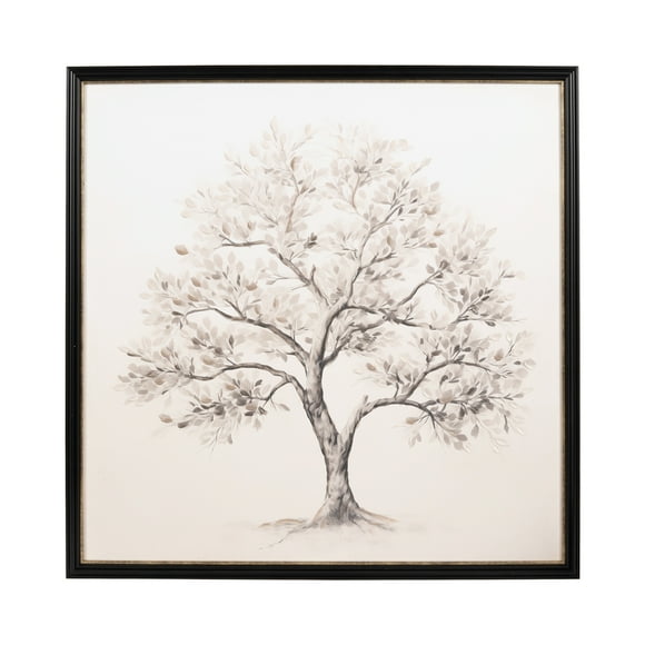 DesignOvation Traditional Tree 20"x20"Framed Canvas Art Print by The Creative Bunch Studio