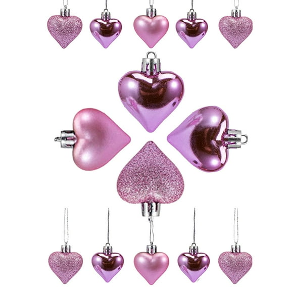 Clearance Sale! 36Pcs Valentine Decorations Heart Ornaments Romantic Valentine'S Day Gifts Hangs Practical Home Decor