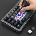 thumbnail image 3 of EPOMAKER EK68 65% Gaming Keyboard, Gasket NKRO Hot Swappable 2.4Ghz/Bluetooth 5.0/USB-C Wired Mechanical Keyboard with Knob,South-Facing LED,RGB Backlight for Win/Mac (Flamingo Switch), 3 of 7