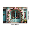 thumbnail image 7 of Floral Arch Banner with Pink Roses Party Decoration Backdrop for Garden Parties Wedding Receptions Outdoor Celebrations Photo Shoots, 7 of 7